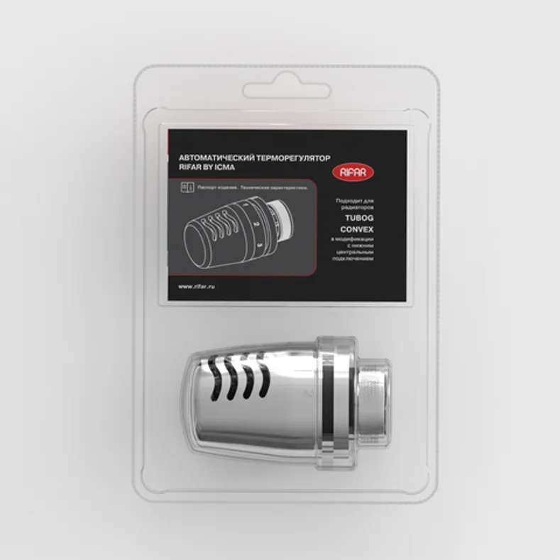 Автоматический терморегулятор Rifar by ICMA (хром)