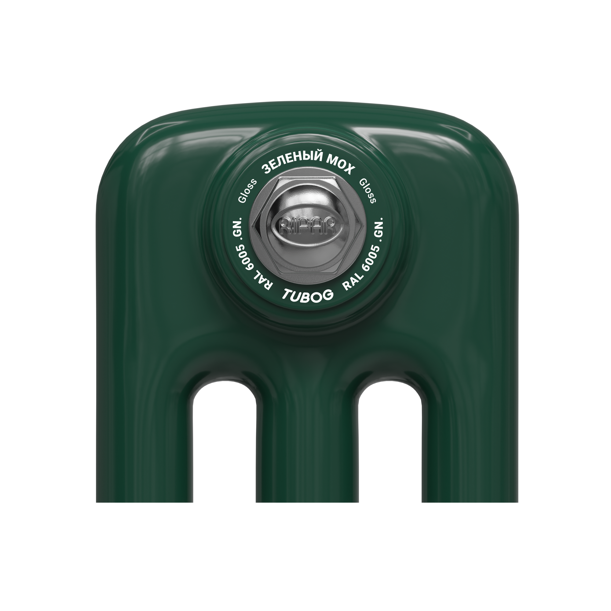 Радиатор Tubog в цвете GN RAL 6005 Gloss Зеленый мох