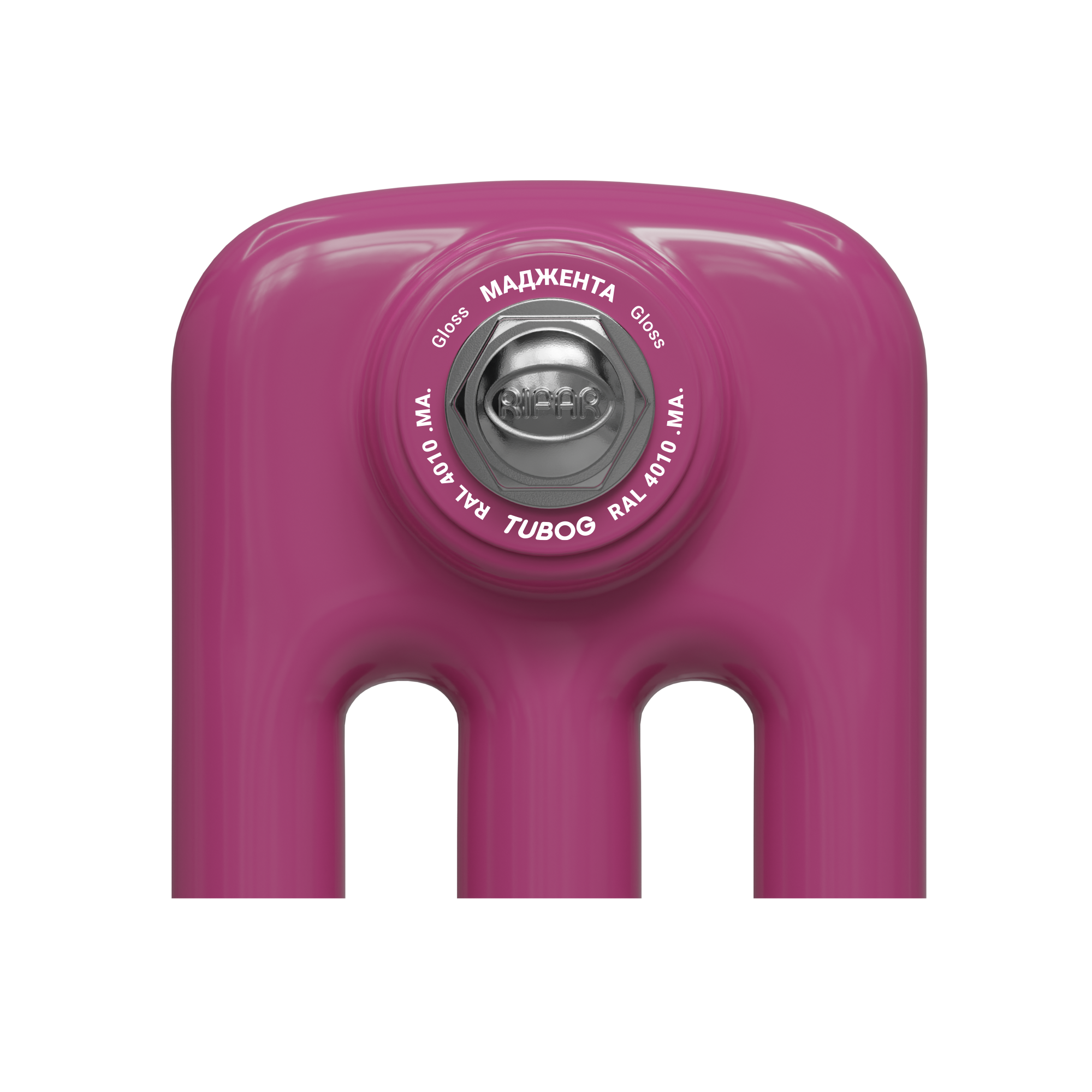 Радиатор Tubog в цвете MA RAL 4010 Gloss Маджента