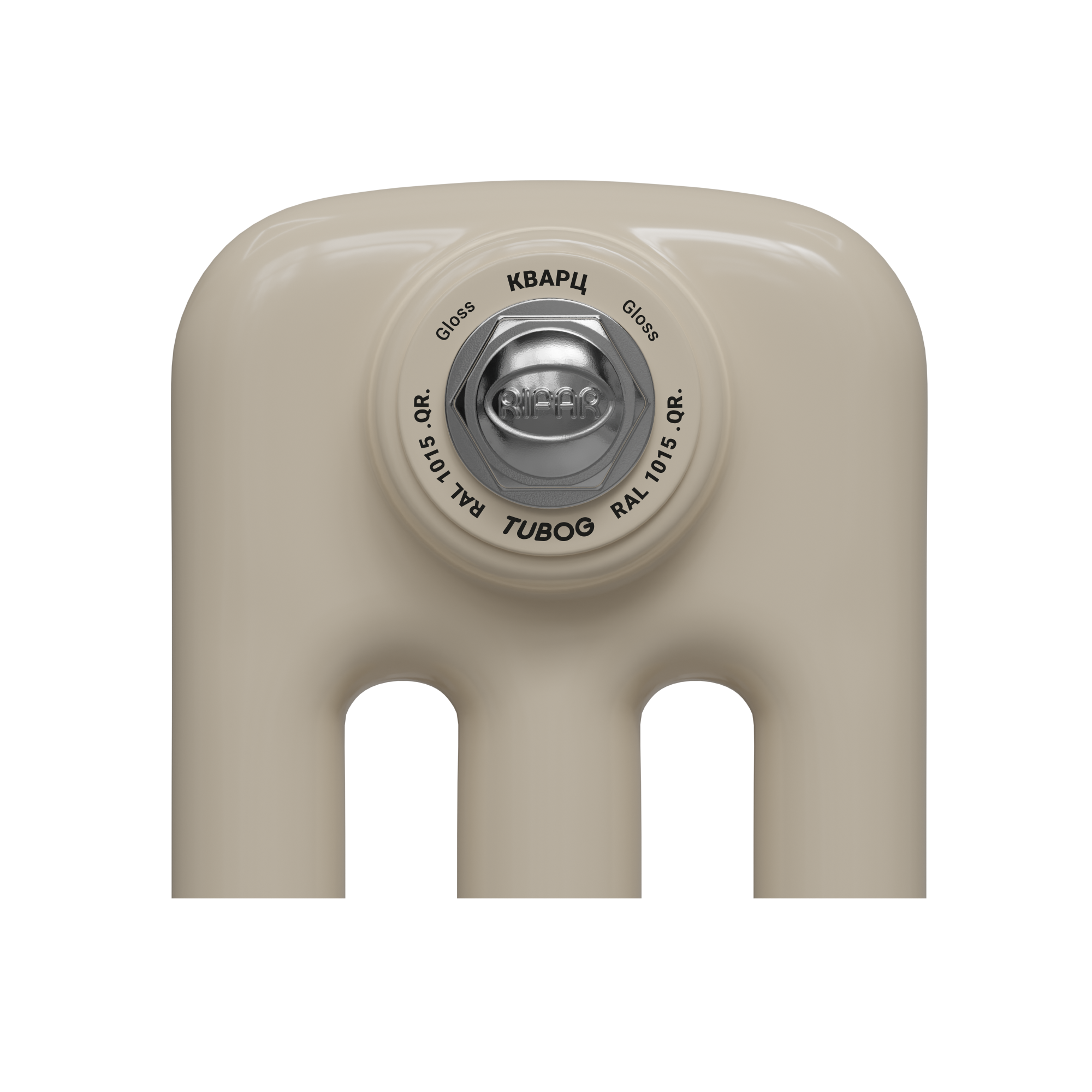 Радиатор Tubog в цвете QR RAL 1015 Gloss Кварц